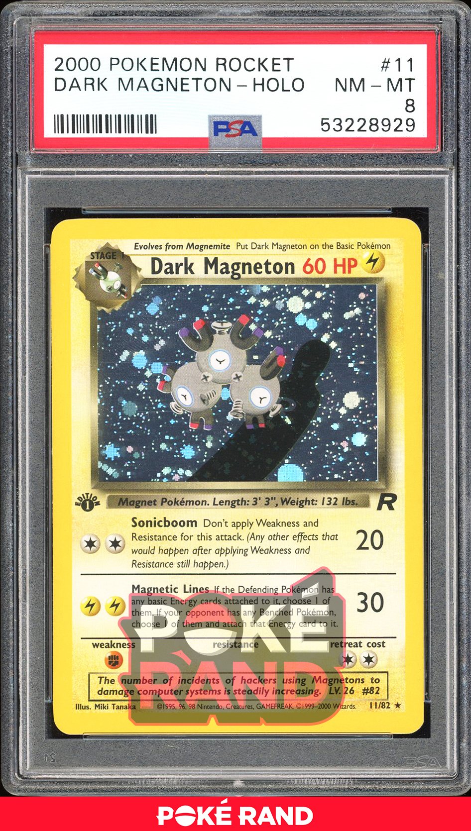 Pokémon 1st edition shops dark magneton holo