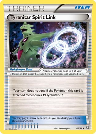 Tyranitar Spirit Link 81/98 - Ancient Origins Reverse Holofoil