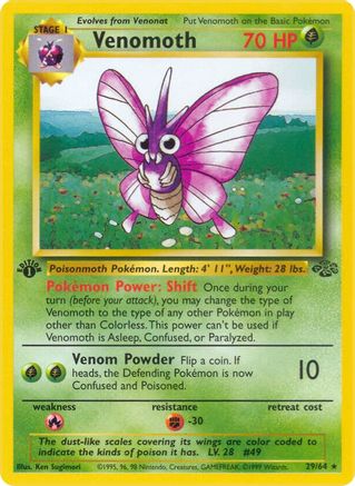 Venomoth 29/64 - Jungle Unlimited