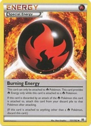 Burning Energy 151/162 - BREAKthrough Reverse Holofoil