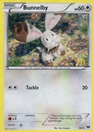 Bunnelby 10/12 - McDonalds Collection 2014 Holofoil