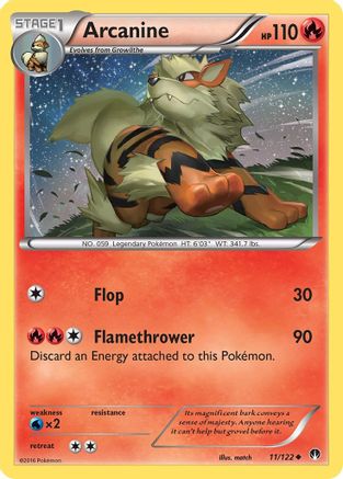 Arcanine 11/122 - BREAKpoint Reverse Holofoil