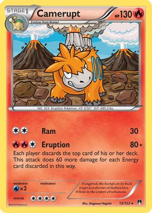 Camerupt 13/122 - BREAKpoint Reverse Holofoil