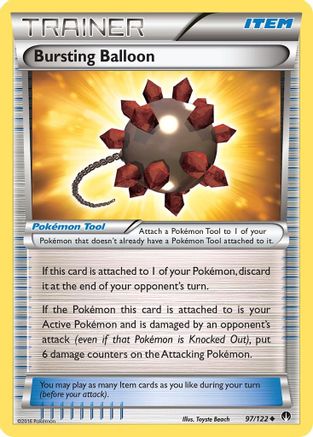 Bursting Balloon 97/122 - BREAKpoint Reverse Holofoil