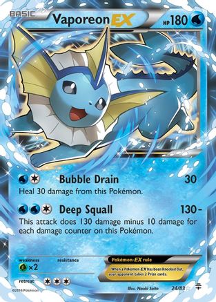 Vaporeon-EX 24/83 - Generations Holofoil