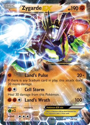 Zygarde-EX 54/124 - Fates Collide Holofoil