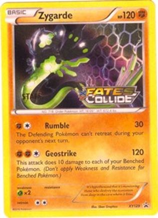 Zygarde (Staff Prerelease) XY129 - XY Promos Holofoil