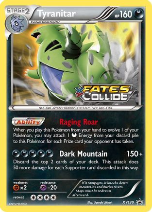 Tyranitar XY130/211 - XY Black Star Promos Holofoil