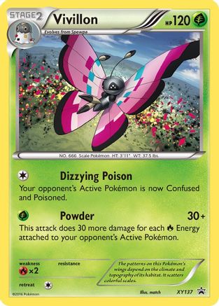 Vivillon XY137/211 - XY Black Star Promos Holofoil