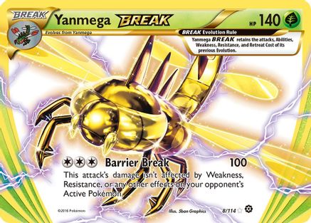 Yanmega BREAK 8/114 - Steam Siege Holofoil