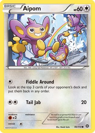 Aipom 90/114 - Steam Siege Reverse Holofoil