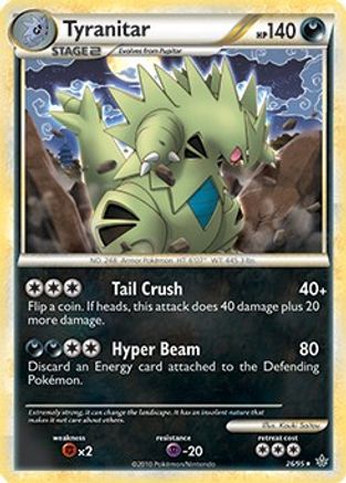 Tyranitar - 26/95 (HGSS Unleashed) 26 - Deck Exclusives Holofoil