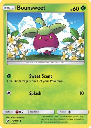 Bounsweet 18/149 - Sun & Moon Reverse Holofoil