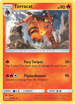 Torracat 25/149 - Sun & Moon Reverse Holofoil