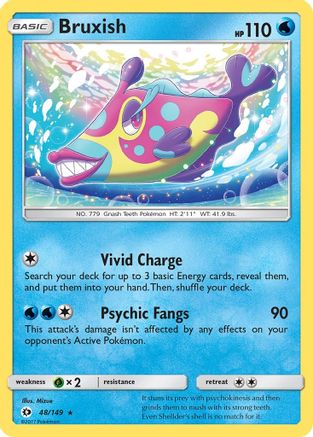 Bruxish 48/149 - Sun & Moon Reverse Holofoil