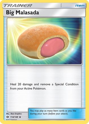 Big Malasada 114/149 - Sun & Moon Reverse Holofoil