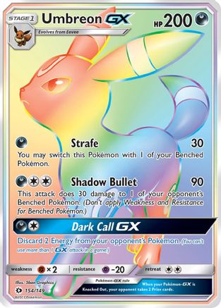 Umbreon-GX 154/149 - Sun & Moon Holofoil