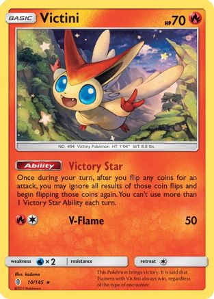 Victini 10/145 - Guardians Rising Holofoil