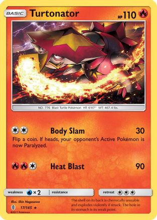 Turtonator 17/145 - Guardians Rising Reverse Holofoil