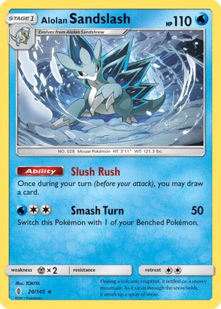 Alolan Sandslash 20/145 - Guardians Rising Reverse Holofoil