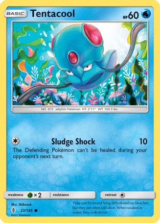 Tentacool 23/145 - Guardians Rising Reverse Holofoil