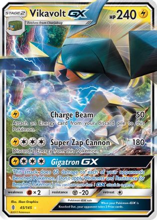 Vikavolt-GX 45/145 - Guardians Rising Holofoil