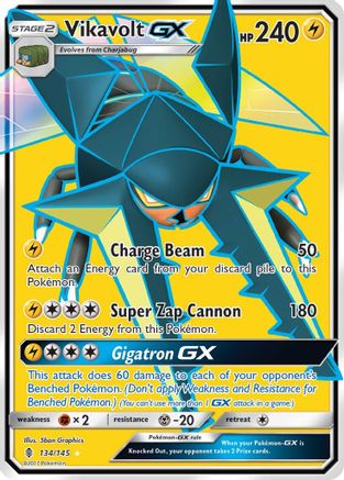 Vikavolt-GX 134/145 - Guardians Rising Holofoil