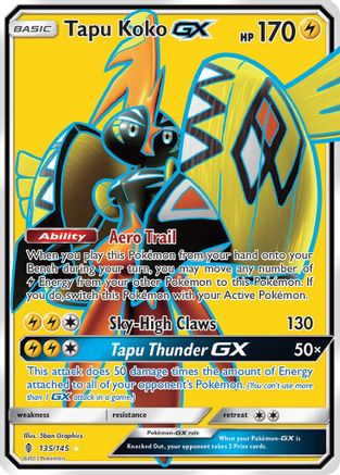 Tapu Koko-GX 135/145 - Guardians Rising Holofoil