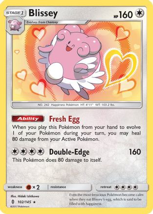 Blissey 102/145 - Guardians Rising Reverse Holofoil