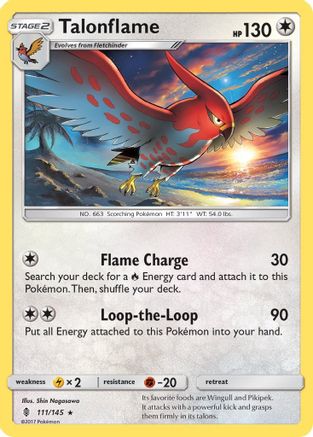 Talonflame 111/145 - Guardians Rising Reverse Holofoil