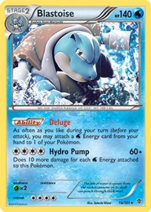 Blastoise - 16/101 (BW Plasma Blast) 16 - Deck Exclusives