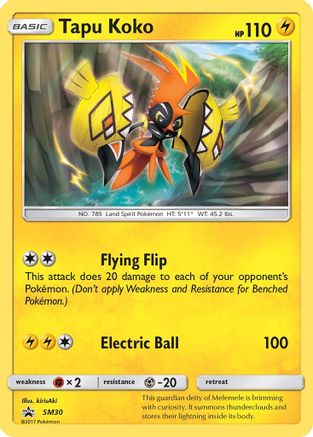 Tapu Koko SM30/248 - SM Black Star Promos Holofoil