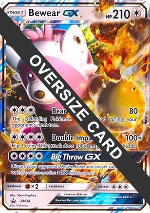 Bewear GX - SM34 (Black Star Promos) SM34 - Jumbo Cards Holofoil