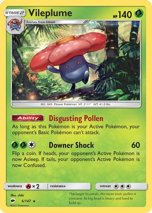 Vileplume 6/147 - Burning Shadows Holofoil