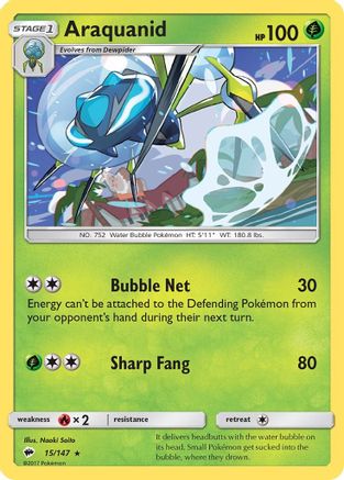 Araquanid 15/147 - Burning Shadows Reverse Holofoil