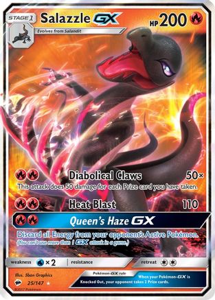 Salazzle-GX 25/147 - Burning Shadows Holofoil