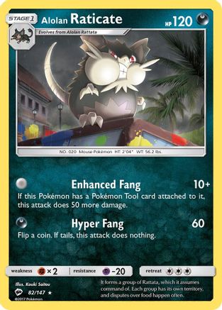 Alolan Raticate 82/147 - Burning Shadows