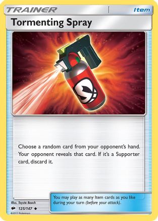 Tormenting Spray 125/147 - Burning Shadows Reverse Holofoil