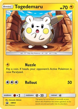 Togedemaru SM44/248 - SM Black Star Promos Holofoil