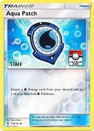 Aqua Patch (League Cup) [Staff] 119 - League & Championship Cards Reverse Holofoil