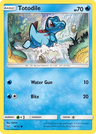 Totodile 18/73 - Shining Legends