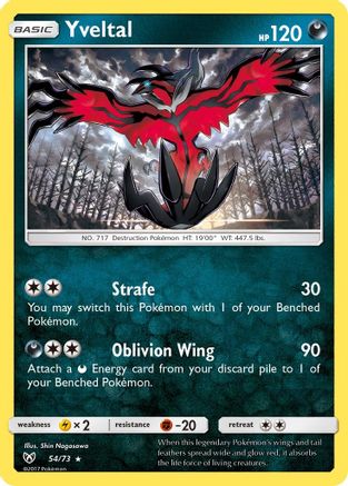 Yveltal 54/73 - Shining Legends Holofoil