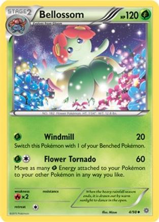 Bellossom - 4/98 (Cosmos Holo) 4 - Miscellaneous Cards & Products Holofoil