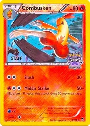 Combusken - 13/111 (Arena Cup Championships) [Staff] 13 - League & Championship Cards Reverse Holofoil