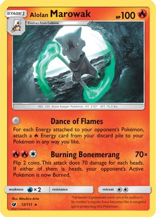 Alolan Marowak 12/111 - Crimson Invasion Reverse Holofoil