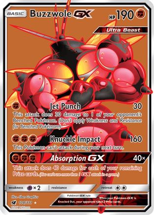 Buzzwole-GX 104/111 - Crimson Invasion Holofoil