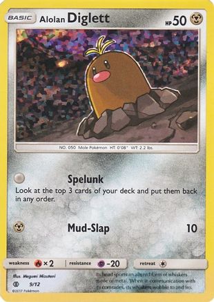 Alolan Diglett 9/12 - McDonalds Collection 2017 Holofoil