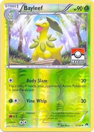 Bayleef - 2/122 (Pokemon League) 2 - League & Championship Cards Reverse Holofoil