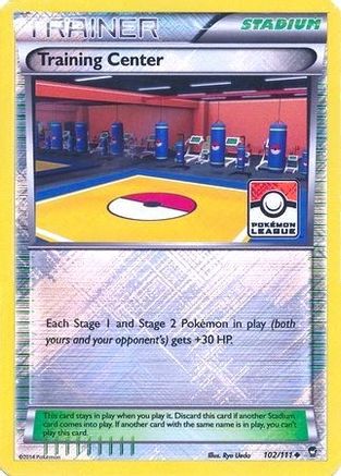 Training Center - 102/111 (Pokemon League) 102 - League & Championship Cards Reverse Holofoil