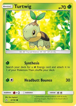 Turtwig 6/156 - Ultra Prism Reverse Holofoil